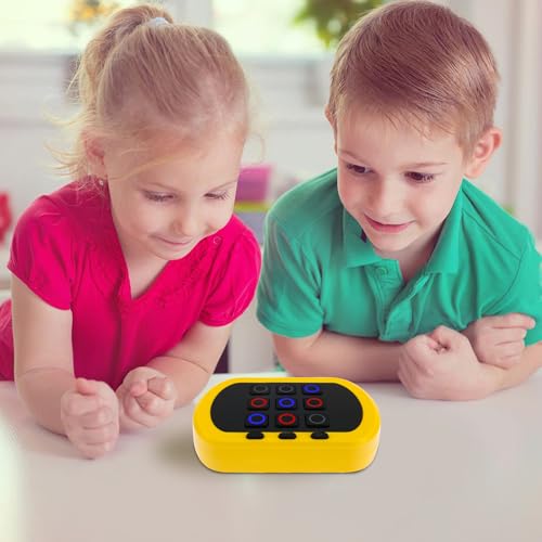 5-in-1 Tic Tac Toe Bolt Game 9 * 9 * 2.8 cm Fördern Sie Denken Schnelle Reaktionsfähigkeit Gedächtnis Elektronische Tragbare Handheld Spielkonsole Tic Tac Toe Spiel Puzzlespielkonsole von KTCINA