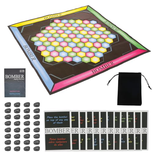 Magnetisches Schachspiel 32 x 32 cm Ultra Spaßiger mit 12 Karten Verbessern Logische Denken Magnetic Chess Game Mehrspielermodus für Zwei Spieler Tisch-Magnetspiel Magnet-Schach-Spiel von KTCINA