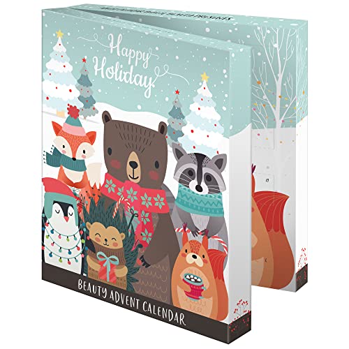 Beauty Adventskalender für Kinder, Weihnachtskalender gefüllt mit Beauty & Care Überraschungen, Haarschmuck und Accessoires von KTN