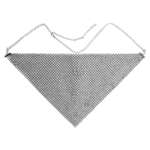 KUAIYIJU Glänzende Strass-Maske für Damen, Bälle, Party, leichte Strass-Gesichtsabdeckung für Damen, Hochzeit, Reisen, funkelnde Maske, Metallgesichtsbedeckung von KUAIYIJU