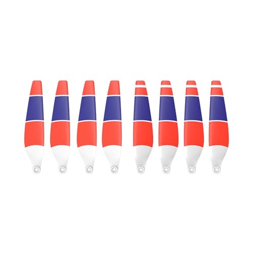 Drohnenzubehör 8 STÜCKE 6030F Propeller, geräuscharmer, leichter Flügel, geeignet for DJI Mini 3 Pro und Mini 4 Pro Drone Ersatzpropeller Das ist austauschbar(8pcs White Red Blue) von KUANDEDIAN