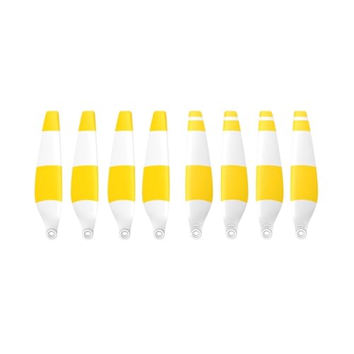 Drohnenzubehör 8 STÜCKE 6030F Propeller, geräuscharmer, leichter Flügel, geeignet for DJI Mini 3 Pro und Mini 4 Pro Drone Ersatzpropeller Das ist austauschbar(8pcs White Yellow) von KUANDEDIAN