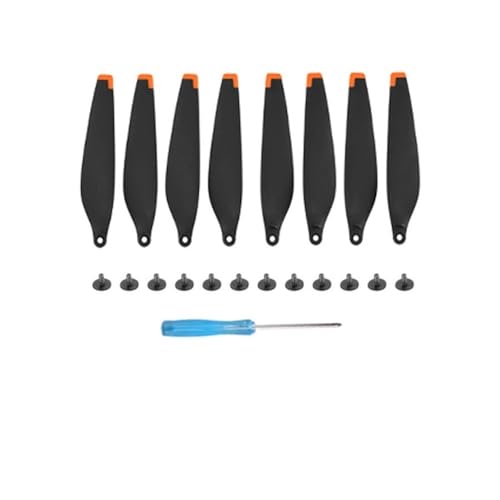 Drohnenzubehör Geräuscharme Propeller for Mini 4 Pro-Propeller, Ersatz for Mini 3 Pro Wing Blade-Leichtgewicht-Lüfter, Mini 4 Pro-Zubehör Das ist austauschbar(A 4Pair Orange) von KUANDEDIAN