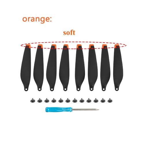 Drohnenzubehör for DJI MINI 4 PRO Propeller Ersatzteil 6030F Propellerblatt Leichtgewicht Flügelventilatoren Drone Ersatzteile Das ist austauschbar(Soft orange) von KUANDEDIAN