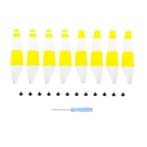 Drohnenzubehör for DJI MINI 4 PRO Propeller Ersatzteil 6030F Propellerblatt Leichtgewicht Flügelventilatoren Drone Ersatzteile Das ist austauschbar(Yellow white) von KUANDEDIAN