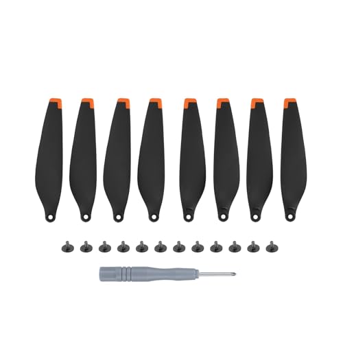 Drohnenzubehör for DJI Mini 4 Pro Zubehör Kit RC Sticks Displayschutzfolie Propeller Lagerung Fahrwerk Pad Umhängeband Teile Zubehör Set Das ist austauschbar(Orange) von KUANDEDIAN