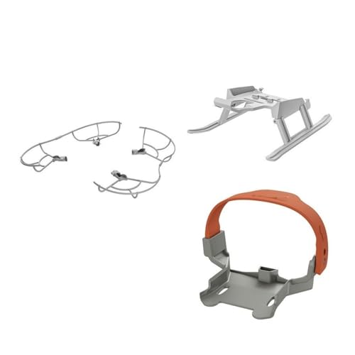 Drohnenzubehör for DJI Mini 4 Pro Zubehör Propellerschutz Klingenschutzabdeckung Antikollisionsring Fahrwerk Faltbare verlängerte Beine Das ist austauschbar(3 in 1 combo) von KUANDEDIAN