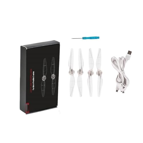 KUANDEDIAN Drohnenzubehör for DJI Air 3/Mini 3 Pro/Mini 4 Pro Zubehör LED-Blitz-Propeller Nachtlicht Leuchtende Propeller Geräuscharm Requisiten 2 Paar Das ist austauschbar(for DJI Mini 3-3 Pro) von KUANDEDIAN