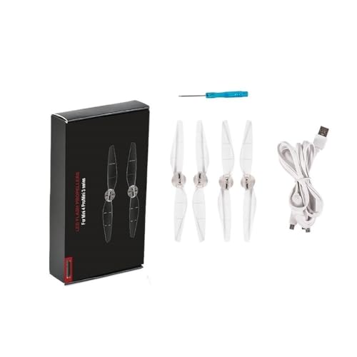 KUANDEDIAN Drohnenzubehör for DJI Air 3/Mini 3 Pro/Mini 4 Pro Zubehör LED-Blitz-Propeller Nachtlicht Leuchtende Propeller Geräuscharm Requisiten 2 Paar Das ist austauschbar(for DJI Mini 4 Pro) von KUANDEDIAN