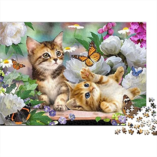 1000-Teile-Puzzle für Erwachsene, Puzzle, Spielzeug, Puzzlespiel, einzigartiges Heimdekoration und Geschenke, niedliche Katze - Tier, 38 x 26 cm 1000-Teile-Puzzle für Erwachsene, Puzzle, Spielzeug, Puzzlespiel, einzigartiges Heimdekoration und Geschenke, niedliche Katze - Tier, 38 x 26 cm von KUANGZEHUA