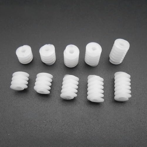 50 Stück 0,5 m 6 mm Kunststoff-Schnecken-Untersetzungsgetriebe, 0,5 Modul, Öffnung, Loch 2 mm, 1,95 mm, enge Passform, 5 Arten von Längen: 6 mm, 7 mm, 8 mm, 9 mm, 10 mm ( Size : 1.95MM , Color : W6-10 50 Stück 0,5 m 6 mm Kunststoff-Schnecken-Untersetzungsgetriebe, 0,5 Modul, Öffnung, Loch 2 mm, 1,95 mm, enge Passform, 5 Arten von Längen: 6 mm, 7 mm, 8 mm, 9 mm, 10 mm ( Size : 1.95MM , Color : W6-10 von KUENCE