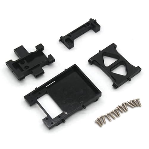 KUENCE 1/18 Metal Beam Servo Bracket Gearbox Mount RC Car Upgrades Parts(Zwart) von KUENCE