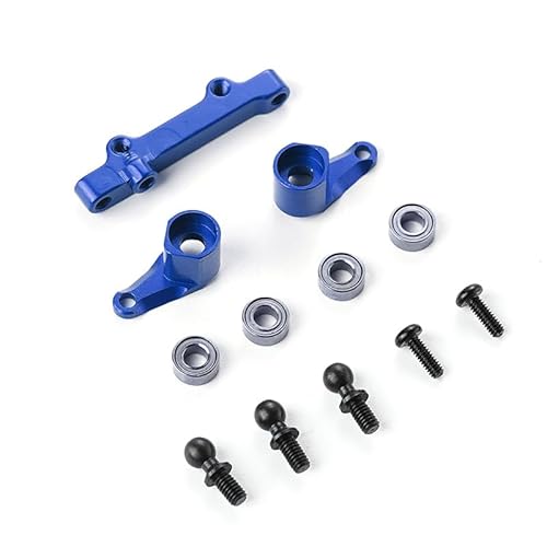 KUENCE 1 16 Aluminum Alloy High Precision Steering Servo Saver Complete for Mini-B Mini-T RC Car Part RC Car Accessories(Dark Blue) von KUENCE