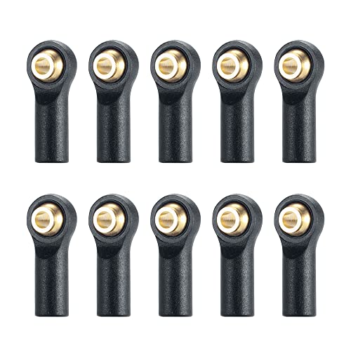 KUENCE 10PCS Kunststoff M2 Linkage Rod End Ball Head Joint Adapter Auto Crawler Boot Flugzeug Hubschrauber Modell(Type A) von KUENCE