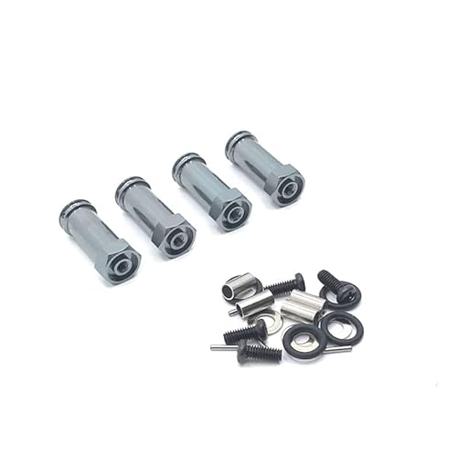 KUENCE 12428 12427 12423 RC Klettern Auto Ganzmetall Upgrade Teile Reifen Adapter Differential Spurstange Kit(12016 Gray) von KUENCE