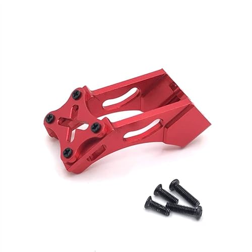 KUENCE 144001 144010 124007 124017 124019 184016 Metall Heckflügel RC Auto Upgrade Teile Zubehör(Rood) von KUENCE