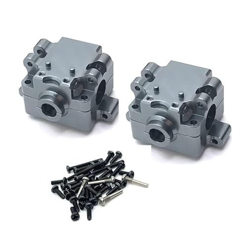 KUENCE 2PCS Metall Upgrade Getriebe for WLtoys 1/28 284131 K969 k979 k989 k999 P929 P939 RC Auto Teile(Dark Grey) von KUENCE