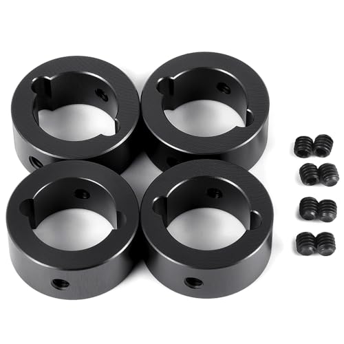 KUENCE 4 Stücke Metalllegierung Differential Antriebsbecher Verstärkungsringe 6 s/8 s 1/5 RC Auto 4WD Monster Truck Upgrade-Teile(4Pcs Black Rings) von KUENCE