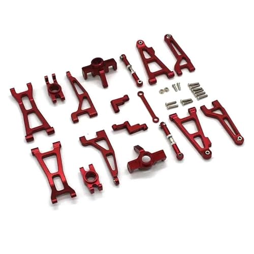 KUENCE Aluminium Legierung Suspension Arm Cup Set Upgrade Metall Teile Zubehör for Mjx Hyper 1/16 Gehen RC Auto 16207 16208 16209 H16 H16BM(1 Set-C) von KUENCE