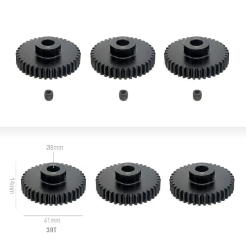 KUENCE M1 8mm 13T 14T 15T 16T-20T 20T-25T 26T-30T 31T-49T Ritzelmotorgetriebe for 1/5 ARRMA 4WD Outcast 8S EXBRC Auto RC Motor(15T) von KUENCE