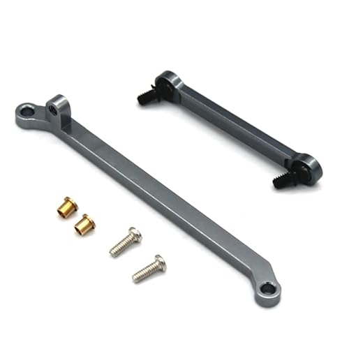 KUENCE Metal Steering Link Rod Steering Rod Linkage for Xiaomi Suzuki Jimny 1/16 RC Crawler Car Upgrade Parts(Grey) von KUENCE