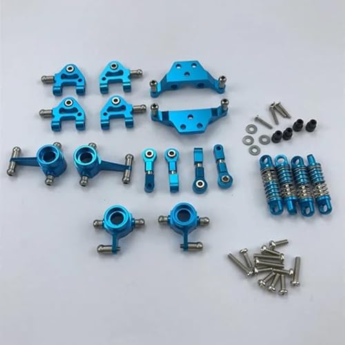 KUENCE Metall-Komplettsatz-Upgrade-Teile for Wltoys 1/28 P929 P939 K979 K989 K999 K969 Rc-Autoteile(Blauw) von KUENCE