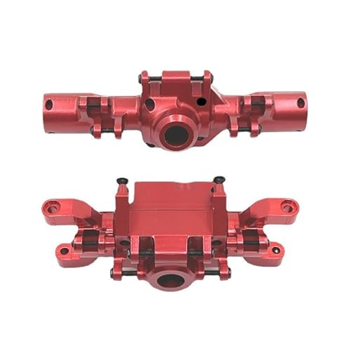 KUENCE Metall-Upgrade CNC-Prozess Vorder- und Hinterachse Gehäuse for HuangBo 1/10 ZP1001 ZP1002 ZP1003 ZP1004 RC Autoteile(Rood) von KUENCE