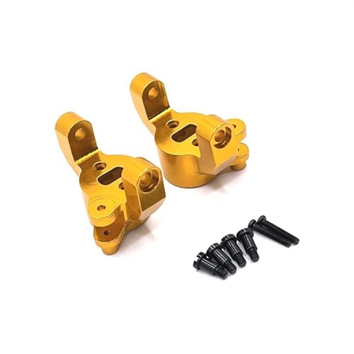 KUENCE Metall-Upgrade CNC-Prozess Vorderachse C-Typ Sitz for HuangBo 1/10 ZP1001 ZP1002 ZP1003 ZP1004 RC Autoteile(Yellow) von KUENCE