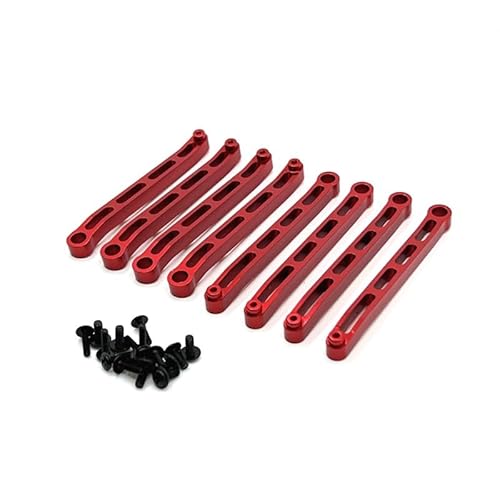 KUENCE Metall Upgrade Chassis Befestigungs Stange for MN 1/12 MN78 RC Auto Ersatzteile(Rood) von KUENCE