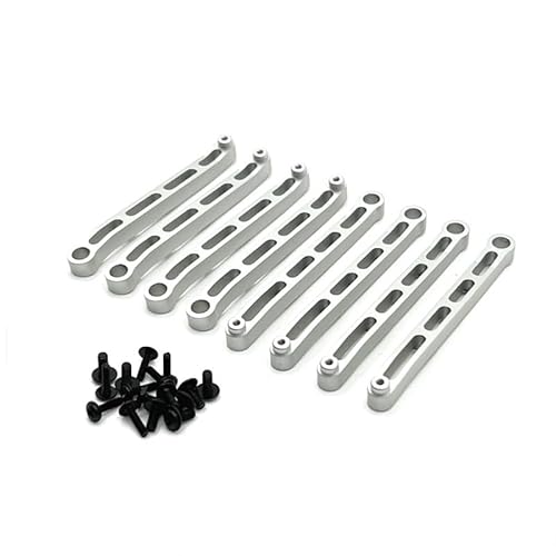 KUENCE Metall Upgrade Chassis Befestigungs Stange for MN 1/12 MN78 RC Auto Ersatzteile(Silver) von KUENCE