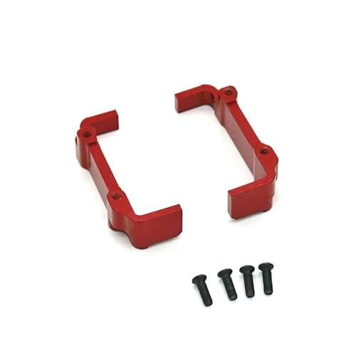 KUENCE Metall Upgrade Retrofit Batterie Halter for WLtoys 144010 144001 144002 124016 124017 124018 124019 RC Auto Teile(Rood) von KUENCE