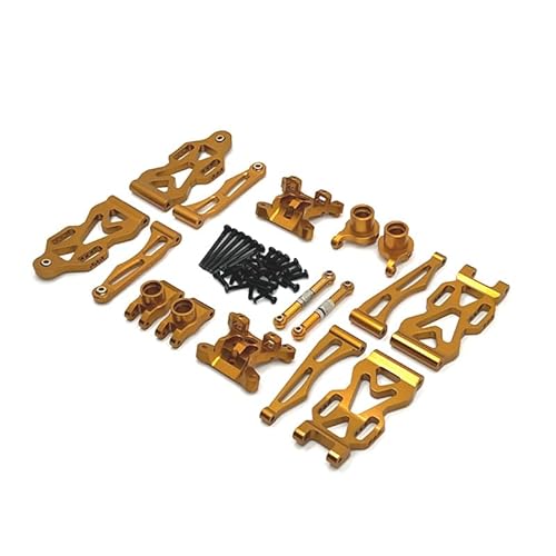 KUENCE Metall-Upgrade- und Modifikationskit for SCY1/16 Full Series JJRC C8805 RC-Autoteile(Yellow) von KUENCE