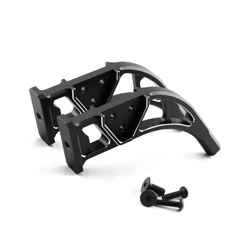 KUENCE Metalldiffusor unterstützt den Heckflügelstützrahmen for Arrma 1/7 Infraction Limitless Felony 6S BLX RC-Auto-Upgrade-Teile(Zwart) von KUENCE