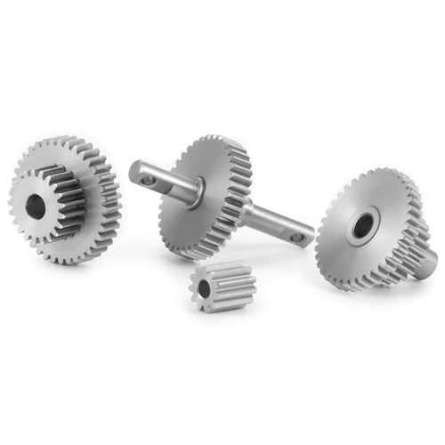 KUENCE Stainless Steel Overdrive/Stock/Underdrive Gear Pinion 1/18 RC Car Upgrade Parts(Underdrive) von KUENCE