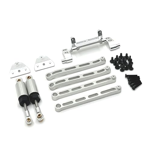 KUENCE Upgrade Stange Hydraulische Stoßdämpfer Set 1/12 MN168 MN82 LC79 MN78 RC Auto Teile(Silver) von KUENCE