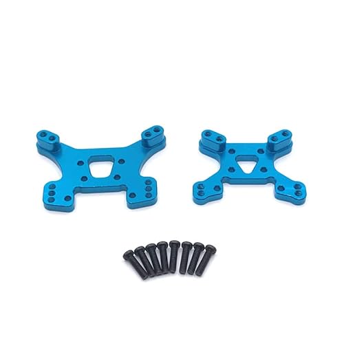 KUENCE Wltoys 124017 124019 144001 144010 RC Auto Metall Upgrade Teile vorne und hinten Stoßdämpfer Zubehörteil(Blauw) von KUENCE