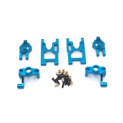 KUENCE Wltoys 12428 12423 12427 FY-01 FY-02 FY-03 Metall Lenkung Blöcke C-Hub Träger Front Arm 1/12 RC Auto Upgrades Teile(Blauw) von KUENCE