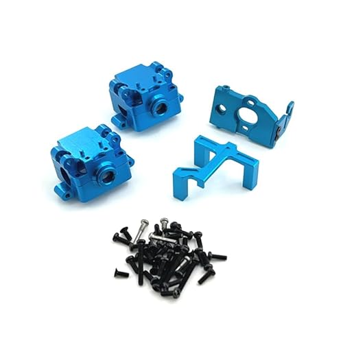 KUENCE Wltoys 284161 284010 284131 K989 k979 K969 P929 P939 Metall Getriebe Gehäuse Motor Halterung Servo Halterung 1/28 RC Auto Upgrade Teile(Blauw) von KUENCE