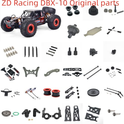 KUENCE ZD Racing DBX-10 DBX10 RC Modell Autoteile Stoßdämpfer Differential Schwinge Spurstange Antriebswelle Nabenbecher Motor Getriebe usw.1(120936) von KUENCE