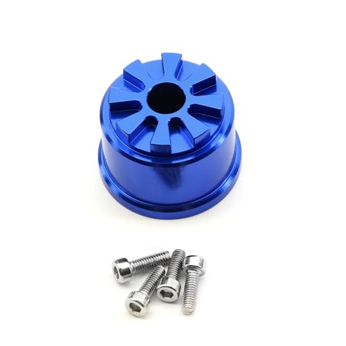 Metall Differential Träger Diff Fall 5681 for TRAXXAS Summit 1/10 RC Auto Upgrade Teile Zubehör(Blauw) von KUENCE