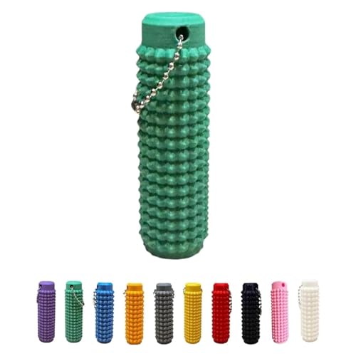 Little Ouchies Fidget, Spiky Grippie Stim Keychain, Pocket Mini Fidget Toy, Roller Spiky Grippie Stim Keyring, Stretch Toy, Stress Toy, Pocket Mini Fidget Toy, Venting Key Pendant (Green) von KUICEO