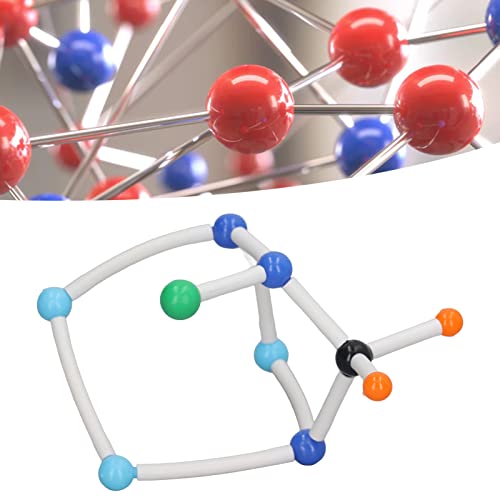 Molekularmodellbausatz, Lebendige Farb-3D-Chemie-Molekülstruktur Pädagogisches Mikromolekulares Modell für das Lehrerlernen PP-Material mit Verbindungsschlüsseln 17,3 X 10 Cm von KUIDAMOS