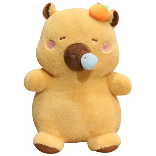 Capybara Plüschtier, Süße Stofftier Puppe Mit Einziehbarer Rotzdekoration Kuscheltier Kuschelkissen Braunes Capybaras Plüsch Spielzeug Capybara Plüschtier, Süße Stofftier Puppe Mit Einziehbarer Rotzdekoration Kuscheltier Kuschelkissen Braunes Capybaras Plüsch Spielzeug von KUKUShining