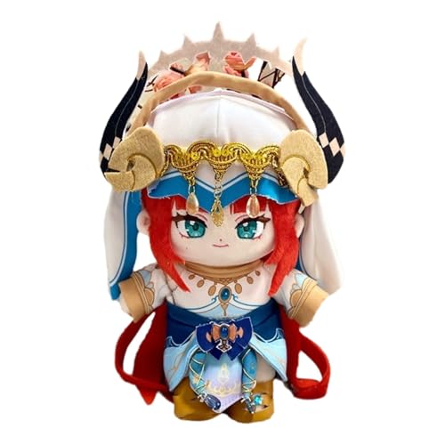 KUKUShining Genshin Impact Kuscheltier, 20cm Anime Ankleidepuppe Mit Kleidung Süßes Weiches Plüschtier Als Geschenk for Gamer-Fans(Nilou) von KUKUShining