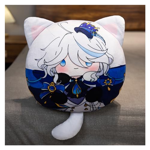 Genshin Plüsch, Kawaii Anime Figur Schlüsselanhänger Puppe Weicher Impact Entzückendes Plüsch Wurfkissen for Gamer Fans Geschenke(Furina,35cm Pillow) von KUKUShining