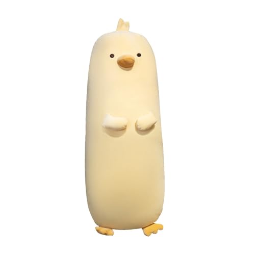 Huhn Plüschtiere, Süße Kükenpuppe Weiches Stofftier Schlafkissen Bettdeko Geschenk Umarmen for Mädchen Und Jungen(Yellow,90cm/35.4in) von KUKUShining