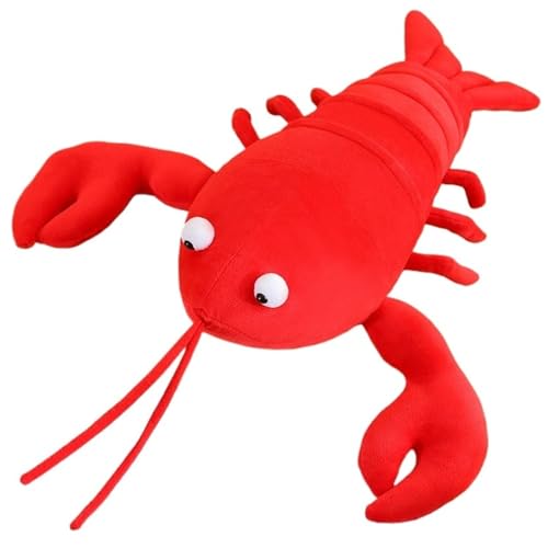 Hummer Plüsch, Weiches Kuscheliges Stofftier Kissen Kinder Meereslebewesen Puppen Spielzeug Cartoon Füllspielzeug for Kinder Erwachsene(Red,30cm/11.8in) von KUKUShining