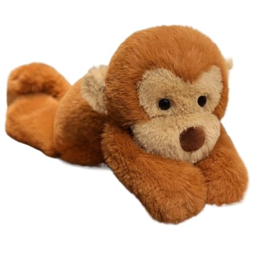 KUKUShining AFFE Plüsch, Weiche Kuschelige Stofftier Puppen Flauschige Plüschtiere Geschenke Für Kinder Die Spielen Kuscheln Sammeln(Brown) von KUKUShining