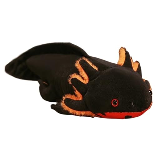 KUKUShining Axolotl Plüschtier, Kuscheltier Plüschpuppe Kissen Weiches Heimdekorationsspielzeug for Kinder Jungen Mädchen(Black,80cm/31.5in) von KUKUShining