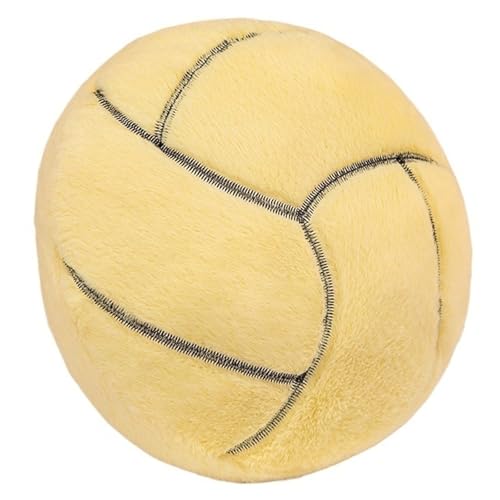 KUKUShining Ball Plüschtier, Baseball Flauschiges Sportkissen Weicher Fußball Kinderspielzeug Basketballballmuster Teppich Heimdekor Plüschtiere(Volleyball) von KUKUShining